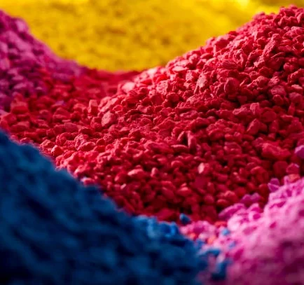 Colorful industrial pigment powders used by pigment manufacturers