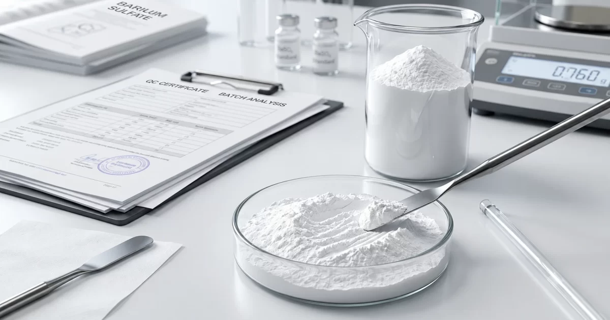 Titanium dioxide supplier quality testing in laboratory