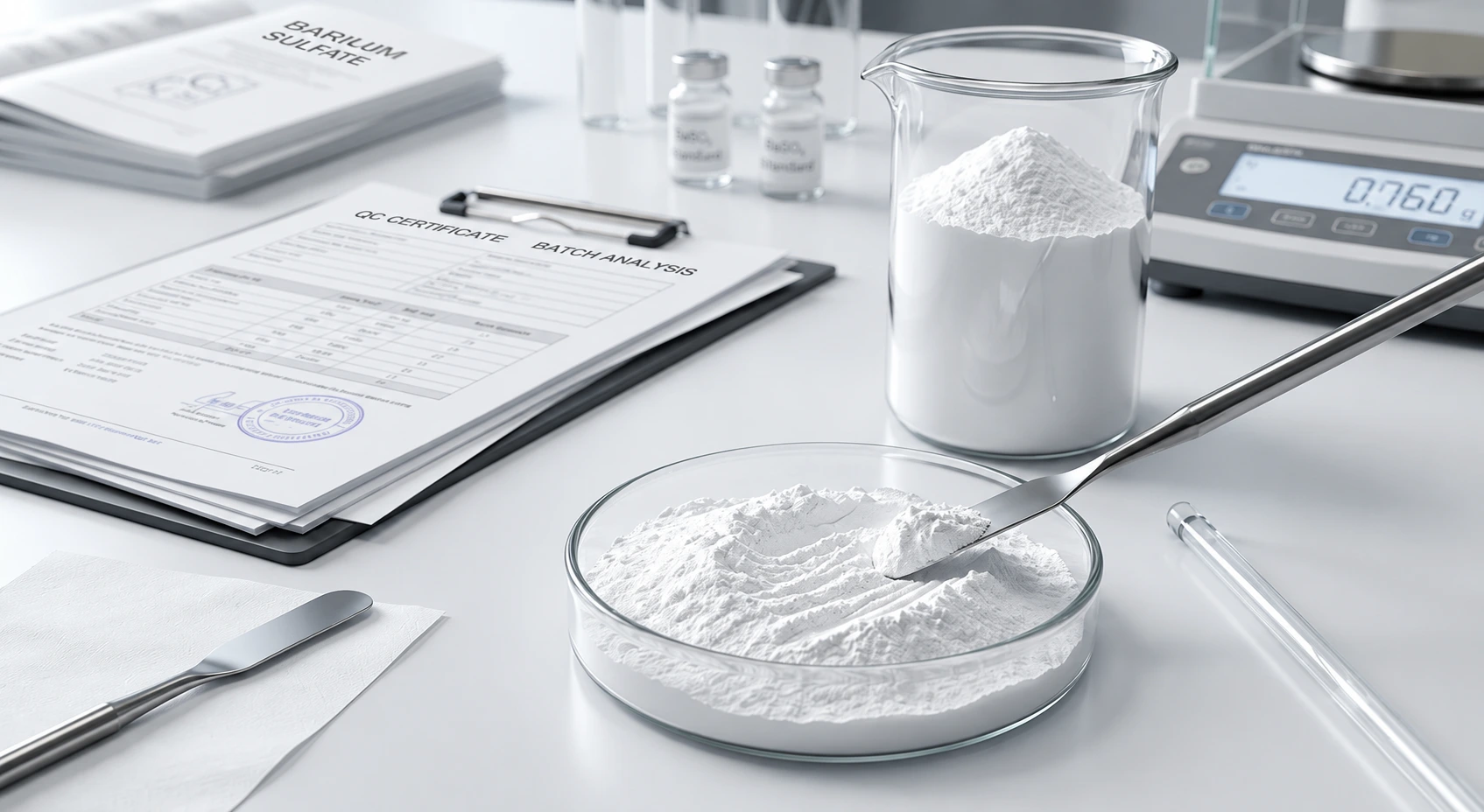 Titanium dioxide supplier quality testing in laboratory