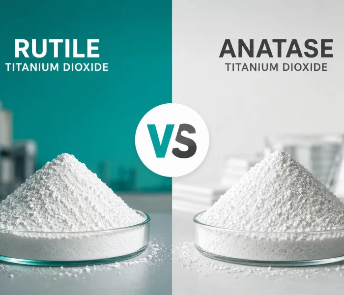 Rutile Titanium Dioxide and anatase powder comparison