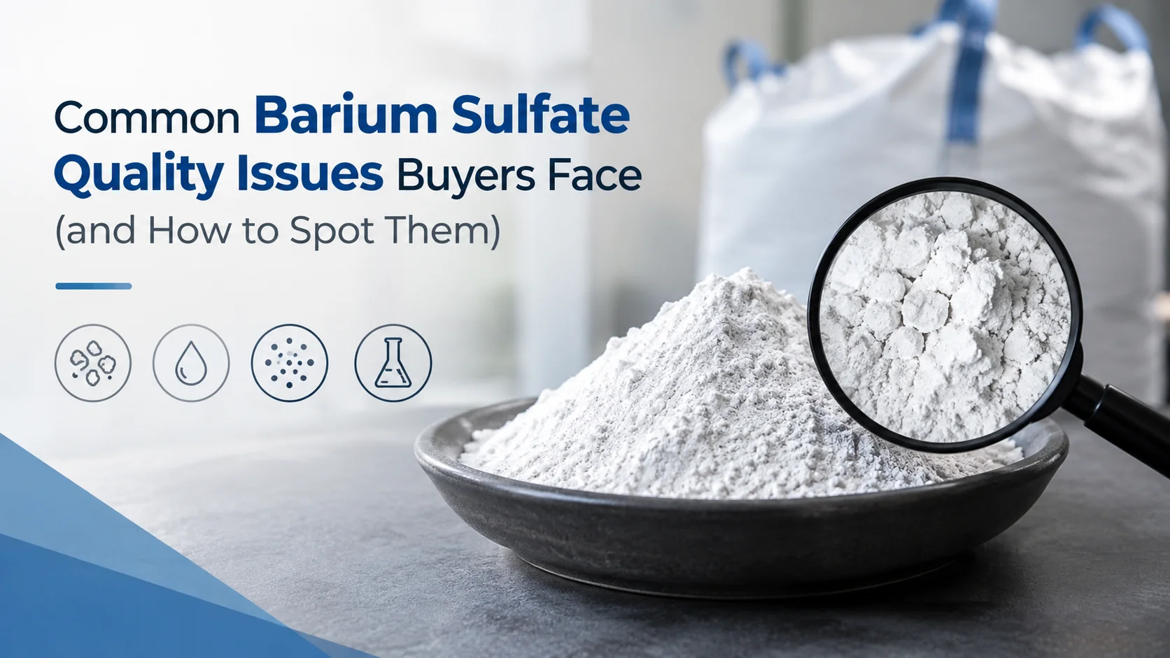 Precipitated Barium Sulfate quality inspection for identifying common powder quality issues