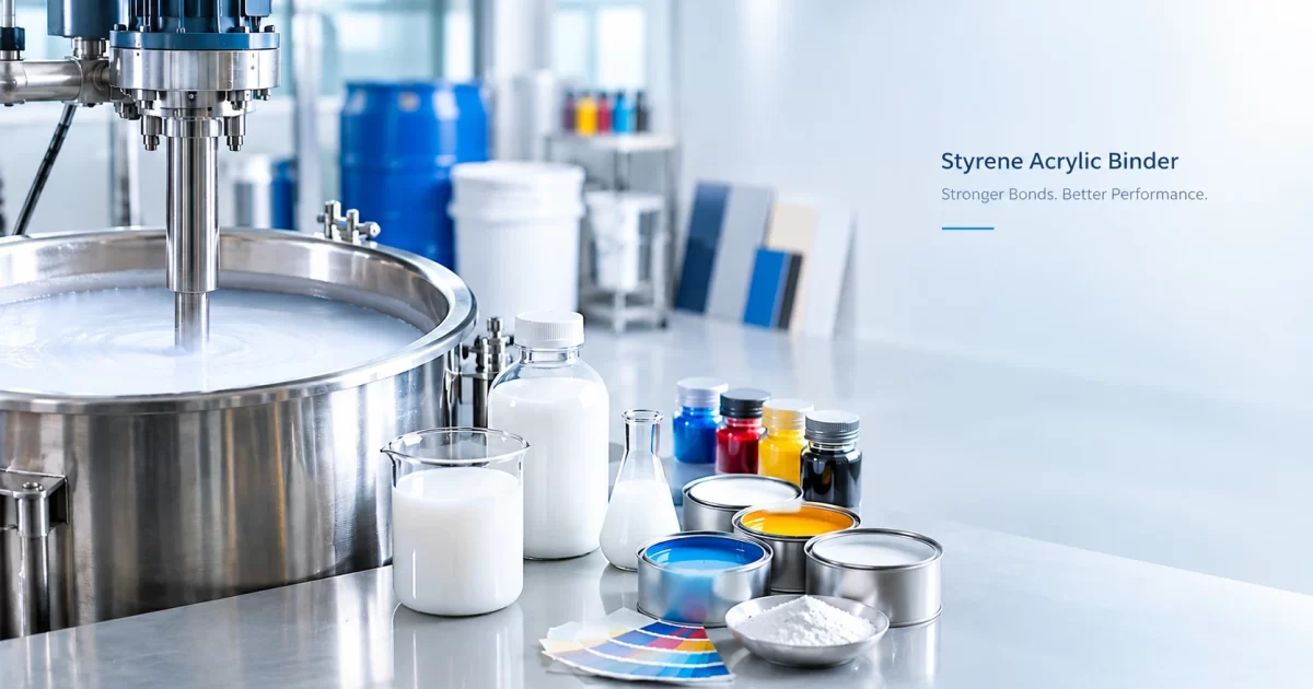Styrene acrylic binder used in industrial paint and coating formulations