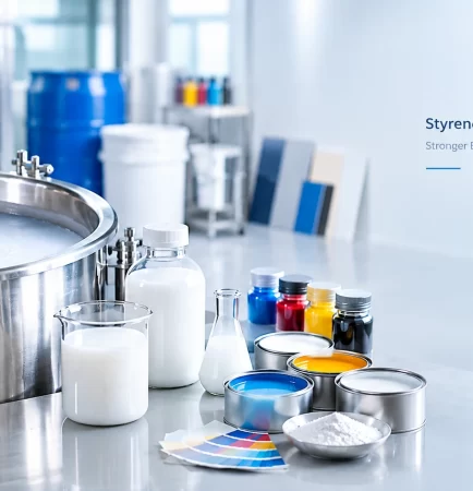 Styrene acrylic binder used in industrial paint and coating formulations